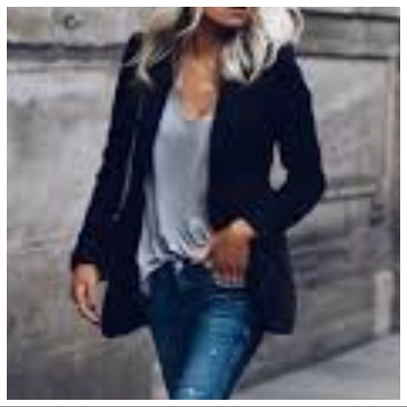 07 MADE IN ITALY CHIC BLACK STYLISH JACKET - Picture 4 of 4